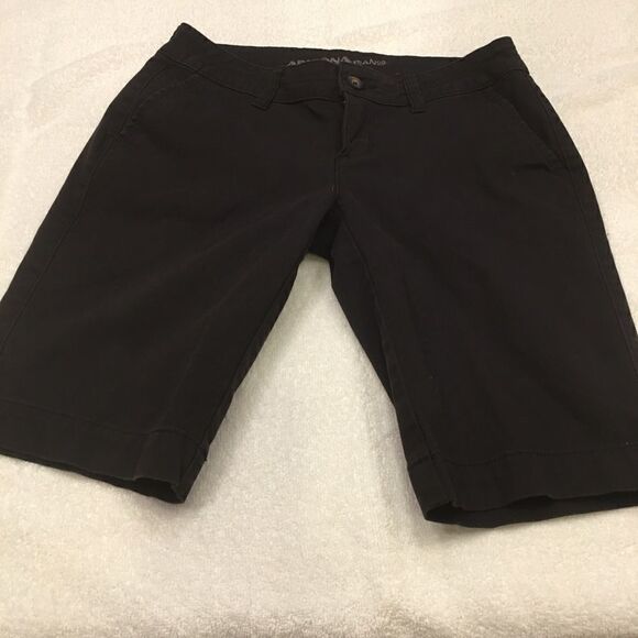 Arizona Size 5 Arizona jean shorts dark navy longer length  slit back pockets - Picture 4 of 5